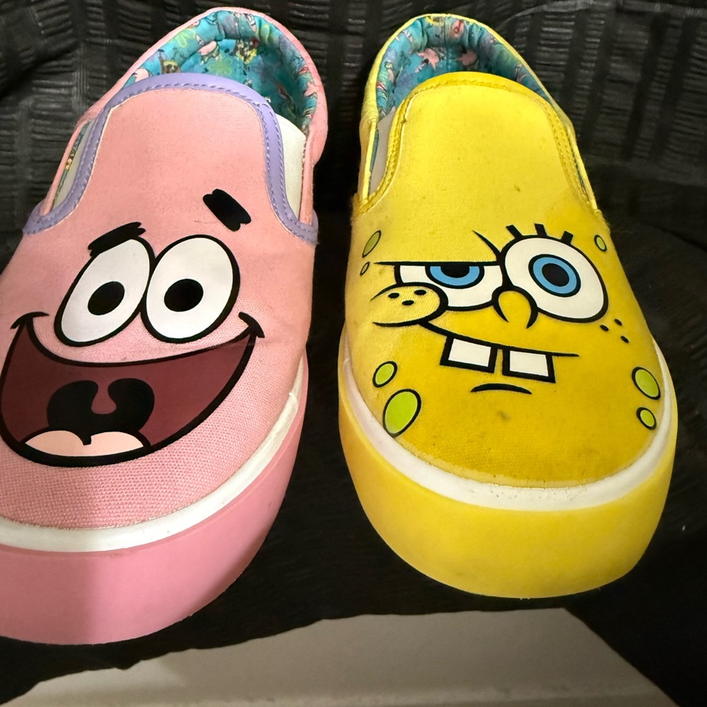 Vibrant Pink and Yellow Cartoon Slippers